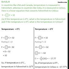 30 celsius = 86 degree fahrenheit Ex 4 3 8 In Countries Like Usa Canada Temperature Ex 4 3
