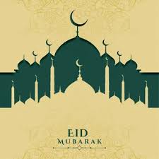 Eid mubarak greeting card with the arabic calligraphy vector. Gtpek5edvxwwm