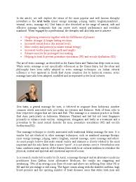 What is lingam massage therapy? Urut Batin Massage Tantra