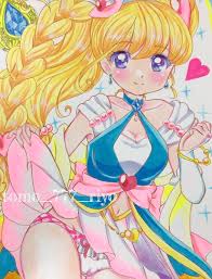 手描きイラスト 同人 A4 魔法つかいプリキュア！ 十六夜リコ キュアマジカル☆｜コミック、アニメグッズ