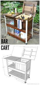 Diy Grill Cart With Free Plans Diy Outdoor Bar Outdoor Bar Cart Diy Grill
