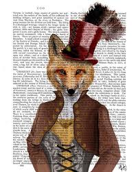 Fox Poster Vivienne Fox Print Fox Art Foxy Lady Funny Etsy Fox Illustration Fox Art Fox Poster