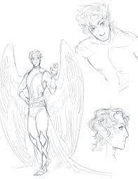 Nebluus Commission For Bittersweet Blue Hearts Concept Art Characters Wings Drawing Wings Sketch