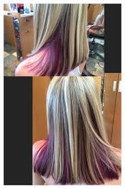 Pin By Kerri Collier On Hair Blonde Highlights Peekaboo Hair Lilac Hair