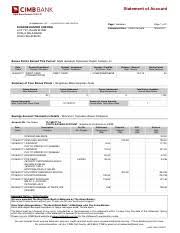 Cimb bank makes no warranties as to the status of this link or information contained in the website you are about to access. Savings Account Transaction Details Butir Butir Transaksi Akaun Simpanan Course Hero