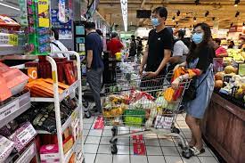 N the buying up of large quantities of a. Taiwan Urges No Panic Buying As New Covid 19 Rules Kick Off Reuters