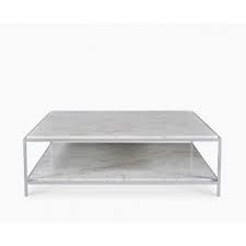 Vita White Coffee Table With Marble Shelf Low Coffee Table Coffee Table With Shelf Coffee Table Furniture