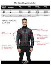 36 efficient jacket size chart for men