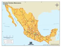 Puede imprimir en hojas a3 o a4. Mapas De Mexico Con Nombres Ciudades Estados Capitales Carreteras Satelital Turistico Imagenes Totales