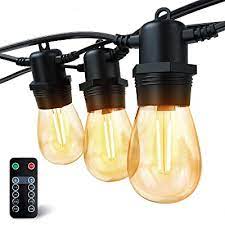 Buy Histar Led Outdoor String Lights Shatterproof Patio Lights With 52 Feet 17 Dimmable Led Plastic Bulbs Waterproof Decorative Outside Hanging String Lights For Porch Backyard Cafe Bistro Online In Indonesia B08z7gf2wd