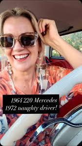 Marilyn makes people happy! Be like Marilyn!, #melaniekerr #1964 #classic  #classiccar #classicmercedes #happy #melaniekerrspeaker #dunedin  #220fintail #love #style #naughty #vintage