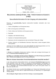 Belehrung für eltern und sonstige sorgeberechtigte gem. Belehrung Zum Infektionsschutzgesetz Elisabeth Knipping