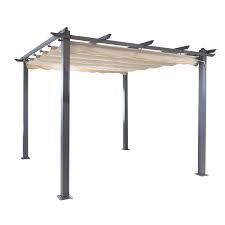 Terrassenüberdachung stahl architektur sonnendach garten terrasse sichtschutz auf. Alu Pergola Garten Pavillon Sonnenschutz Freiburg Mit Sonnendach Beige 296x296cm Stabilo Mehr Als Nur Baumarkt