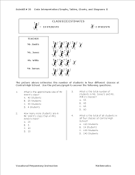 Data Interpretation Test With Graph Charts Templates At