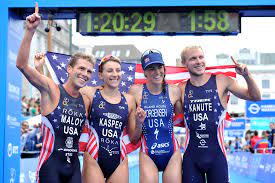 In triathlon, the itu triathlon mixed relay world championships mixed relay race has been held since 2009. 20 Teams Will Fight In Hamburg For The Mixed Relays Crown World Triathlon