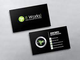 It is very easy to work with them since they are grouped by style (corporate or ornate) and may be customized with your branding and contact details. It Works Business Cards Citem