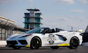 The indianapolis 500 auto race has used a pace car every year since 1911. 2021 Mid Engine Corvette Stingray Convertible To Lead Field To Green Flag Of 105th Indianapolis 500 Presented By Gainbridge