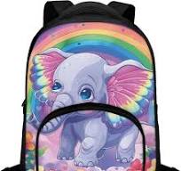 Mochila escolar ligera para niños pequeños de 5 a 6 años, mochila escolar  pequeña de 12 pulgadas con bolsillo frontal, Elefante