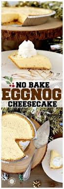 Eggnog Cheesecake Recipe No Bake Mini Cheesecakes Recipe Cheesecake Recipes Eggnog Cheesecake Recipe Holiday Desserts