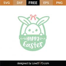 Free Happy Easter Basket Svg Cut File Lovesvg Com