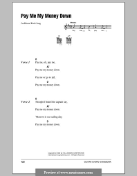 Check spelling or type a new query. Pay Me My Money Down By Folklore Sheet Music On Musicaneo