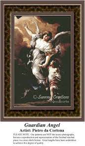 Guardian Angel Re 1129 Fine Art Cross Stitch Cross Stitch Patterns Counted Cross Stitch Patterns