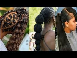 You can use your fingers or a comb depending on the hairstyle you want. Latest Packing Gel Hairstyles Ponytail Hairstyles For Pretty Ladies 2020 Youtube