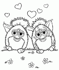 Fun Furby Coloring Page For Little Angels