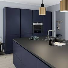 Contrasting light grey or white tall. 100 Best Dark Blue Kitchen Cabinets Ideas Blue Kitchen Cabinets Blue Kitchens Kitchen Inspirations