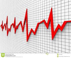 Heartbeat Chart Shows Flat Screen And Cardiograph Stock