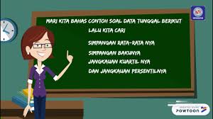 Dalam ukuran letak data kita mengenal adanya kuartil, desil, dan persentil. Statistika Ukuran Penyebaran Data Data Tunggal Part 1 Youtube