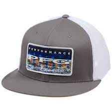 Columbia Pfg Mesh Circle Patch Flat Brim Cap Titanium Marlin Fade S M Columbia Pfg Cowboys Cap Cap