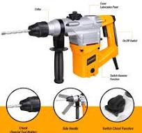 WORKSITE Heavy Duty SDS-Plus 26mm Rotary Hammer Drill 1050W Professional  Rotary Hammer for Wood Masonry Concrete Steel