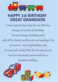 We have the best son in the world, and we all love you very much. Grandson First Birthday Wishes Drone Fest