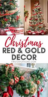 The Best Of Red And Gold Christmas Tree Decoration Ideas Gold Christmas Tree Decorations Red And Gold Christmas Tree Red Christmas Decor