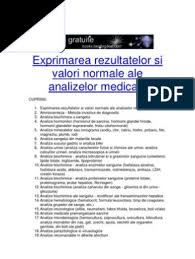 Interpretarea Analizelor Medicale