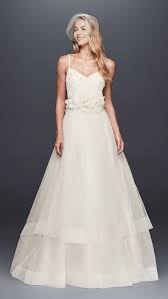 3d Floral Bodice Tulle Ball Gown Wedding Dress David S Bridal Ball Gowns Wedding Ball Gown Wedding Dress Tulle Wedding Dress