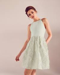 Bridesmaid Dress Tedbaker Wedwithted Embroidered Floral Lace Dress Light Green Ss17 Tie The Knot Green Lace Dresses Designer Outfits Woman Lace Dress