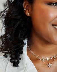 Women simple long gold silver moon star choker chain pendant necklace jewellery. Jae Star Choker Necklace In Gold Kendra Scott