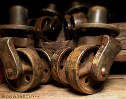 Shop for antique and vintage furniture casters — iron anarchy. 1800s Double Wheel Piano Casters From Ironanarchy Com Furniture Casters Antique Furniture For Sale Antiques