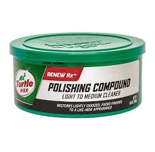 I used this in combination with the drops below. Turtle Wax Renew Rx Polishing Compound Product Detail