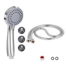 Shop complete shower systems and tub and shower faucet sets, including thermostatic sets and systems with jets. Hand Held High Pressure Water Saving Shower Head Powerful Shower Spray Against Low Pressure Water Supply Pipeline 86 5 Mm 3 Jet Bathroom Shower Set Shower Head Hose Awsso Faucet