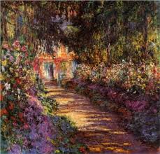 Pathway In Monet S Garden At Giverny Claude Monet Beruhmte Kunst Kunst Gemalde