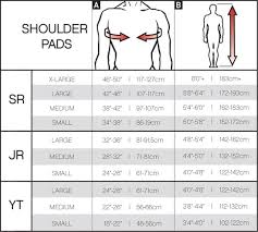 Described Youth Hockey Shoulder Pads Size Chart Lightest