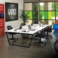 Tables All Purpose Tables Collaboration Table Double 60 W X 60 D X 30 H Gray 694859 Globalindustrial Com Office Interior Design