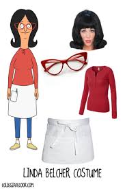She'll kind of talk at the show while it's happening. Halloween13 Bob S Burgers Costumes Day 6 Collegiate Cook Bobs Burgers Costume Burger Costume Bob S Burgers Halloween Costume