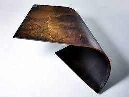 Using kee klamp allows you to create your own custom table frame without the hassle of traditional threaded pipe. Bowed Designer Steel Table Amazed With Perfect Balance Interior Design Ideas Ofdesign