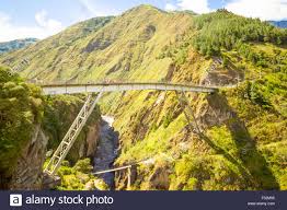 Baños de agua santa, a paradise, is the gateway to the ecuadorian amazon, with lush vegetation worthy of admiration of all who visit this beautiful county. San Francisco Brucke In Banos De Agua Santa Ecuador Beruhmte Ort Fur Bungee Jump Enthusiasten Stockfotografie Alamy