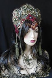 Fantasy Queen Princess Crown Headpiece Headdress Goth Etsy In 2020 Fantasy Queen Headdress Headpiece