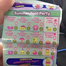 Toy Tiny Shopkins Season 7 Checklist Summer Pool Party Choose from contactless same day delivery, drive up and more. toy tiny shopkins season 7 checklist